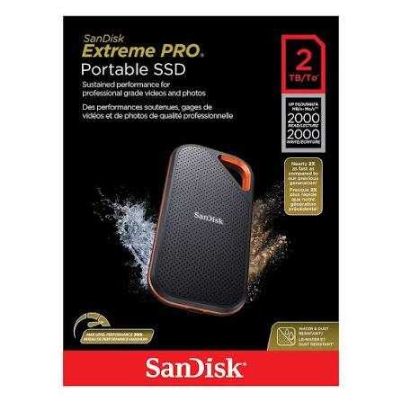 2 ТБ Внешний SSD SanDisk Extreme Pro Portable V2, 2000 Мб