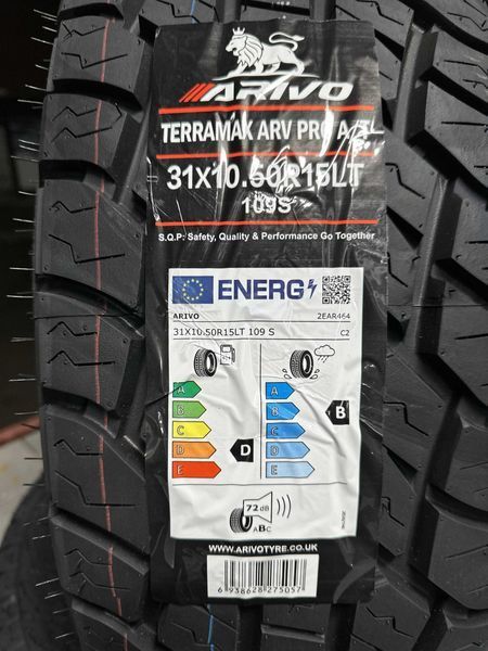 Нови джипови гуми ARIVO TERRAMAX ARV PRO A/T 31X10.50R15 109S НОВ DOT