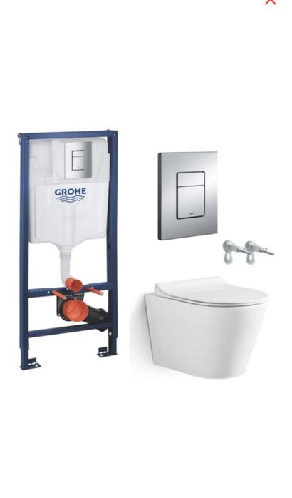 Унитаз навесной и инсталляция