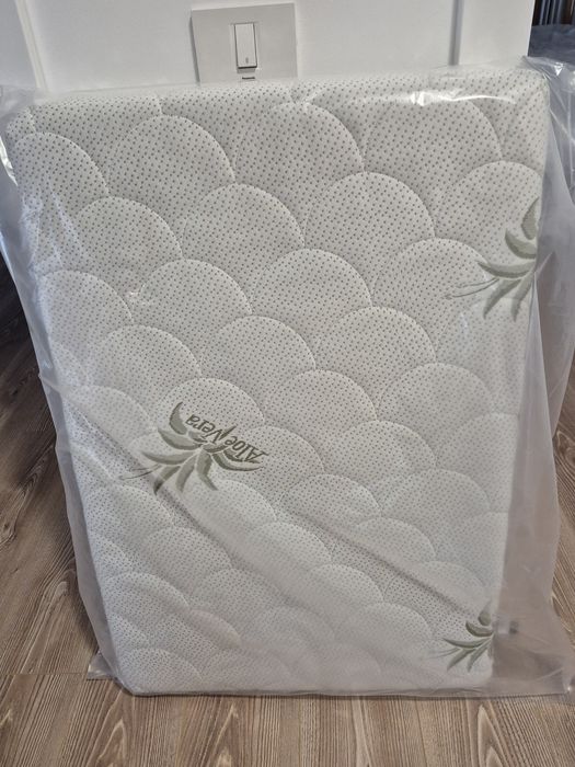 Saltea NOUA ortopedica 60x90, pentru patut copii, husa aloe vera