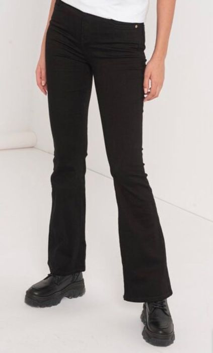 Blugi de dama River Island, bootcut, midwaist, 25-L32, negri - Noi