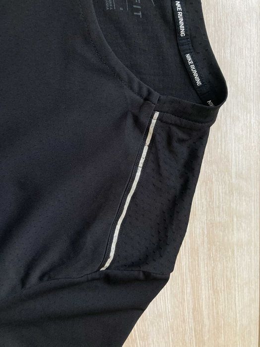 Найк Nike Miler Running Dri Fit мъжка черна тениска размер L