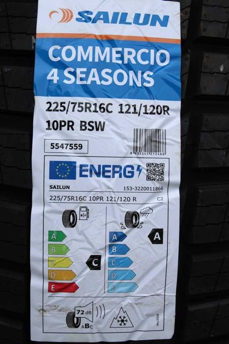 Anvelope noi 225/75R16C, 121/120S, 10PR, Sailun, All Season, DOT 2025