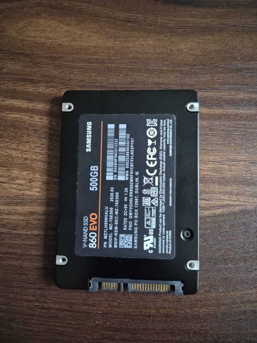 SSD Samsung 860 EVO 500 GB 2,5" SATA3