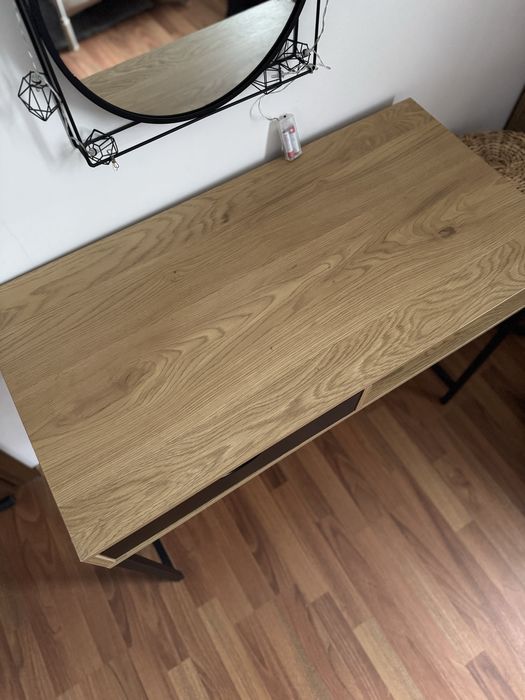 Бюро Jysk 48x95 с чекмедже дъб/черно + стол