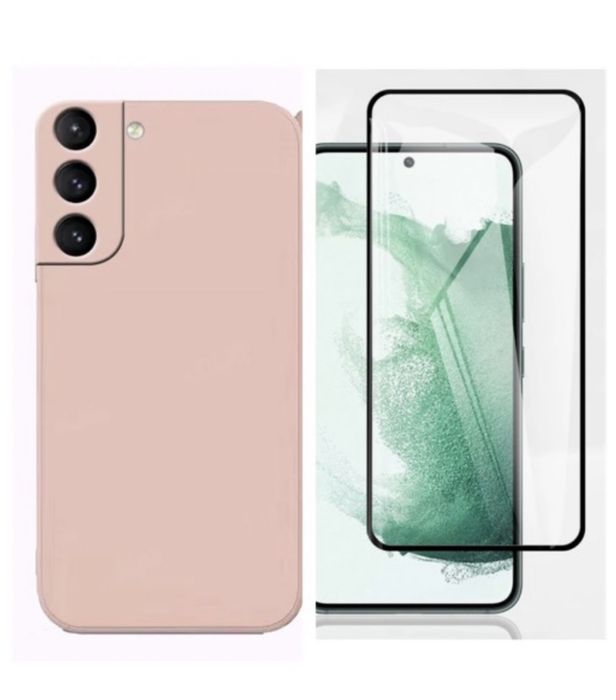 Husa Softin Catifea + Folie Sticla Samsung S20 S21 S23 S24 S25 FE