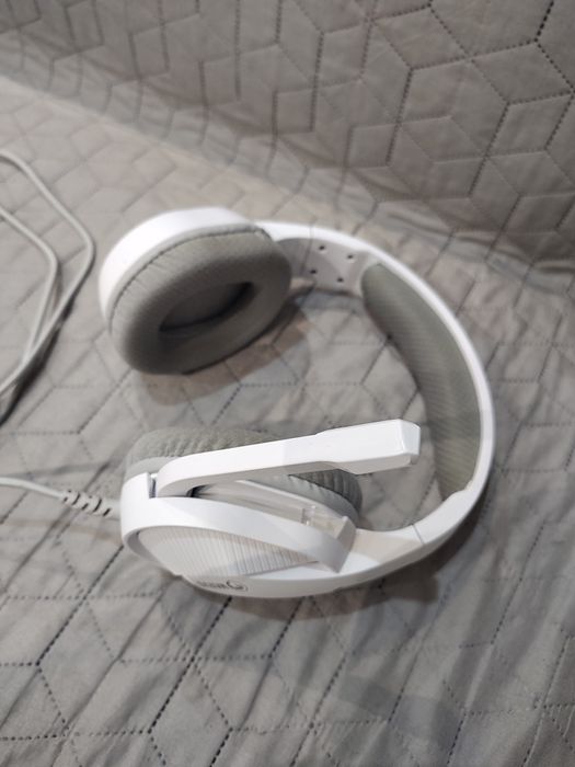 Casti Gaming MARVO H8618 White, stereo, USB, alb