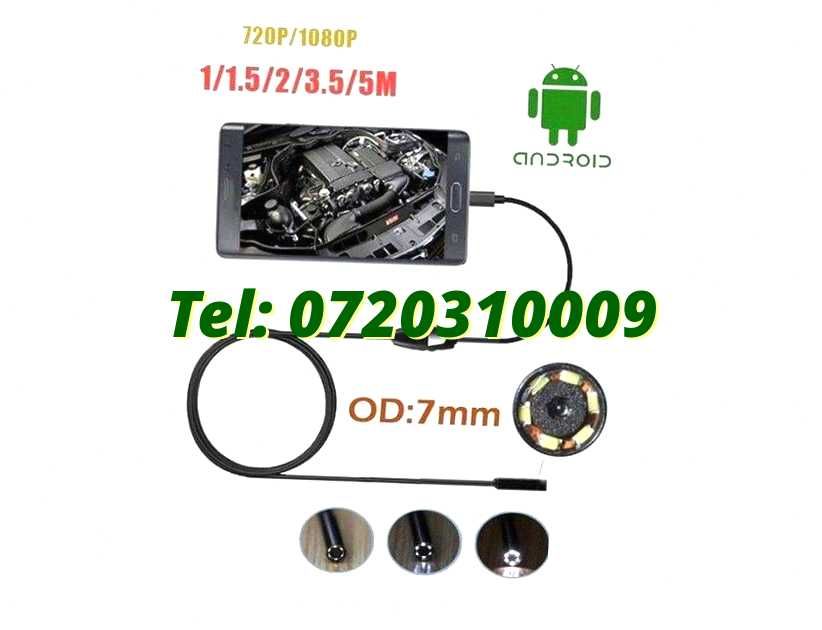 Camera Foto Endoscopica Rigida De Inspectie Android / Pc Micro Port Usb 2 M Pentru Conectare Dispozitive Usb Compatibile