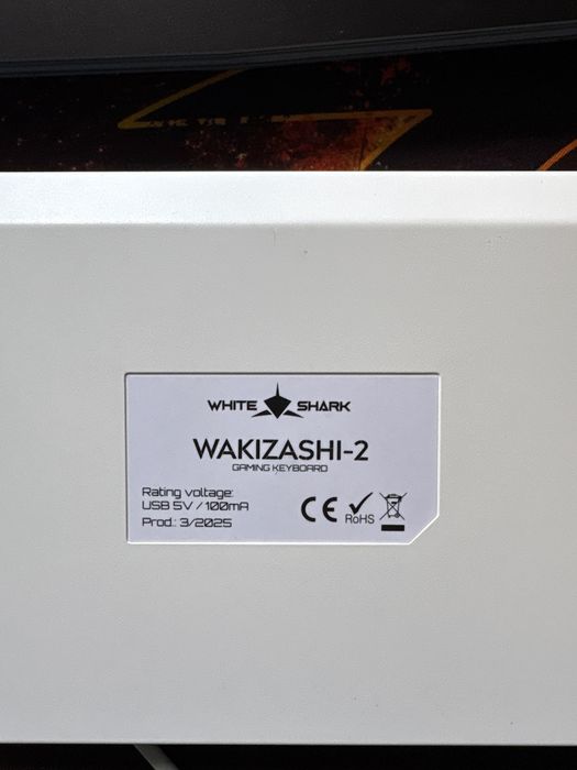 tastatura mecanica wakizashi-2 white shark