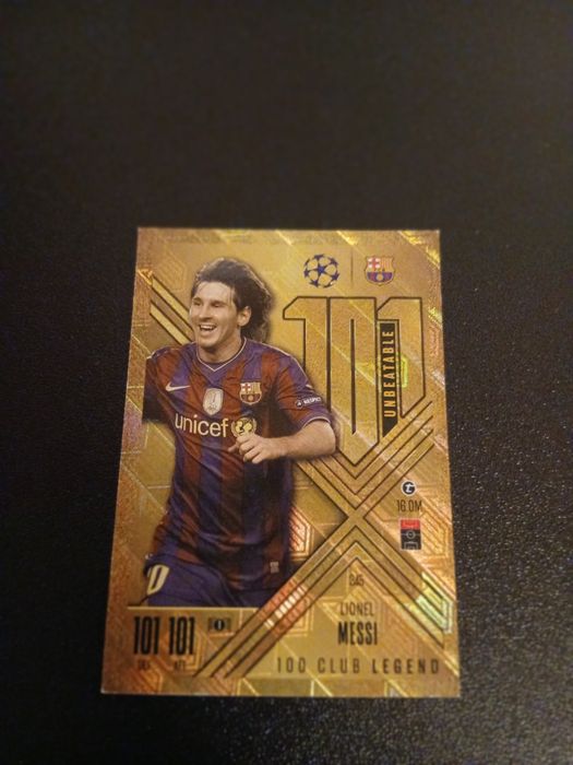 Vând cartonaș Messi 101 unbeateble