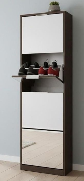 Шкаф за обувки с огледало