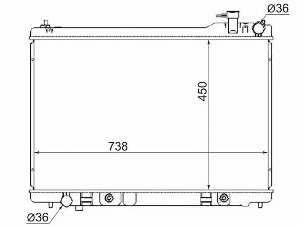 Радиатор  Infiniti Fx 35