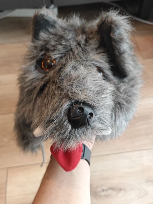 Caciula blana Elon model lup marime L