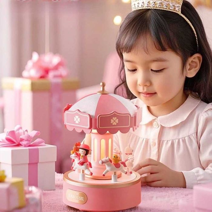 Музыкальная рождественская карусель — детский ночник
