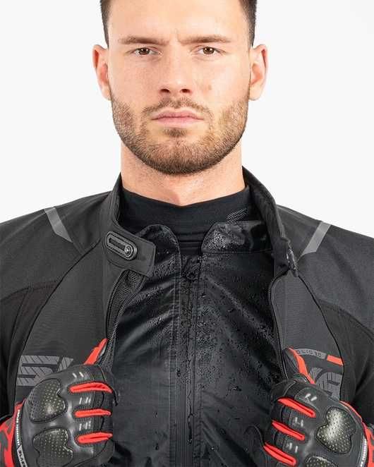 Текстилно мото яке SHIMA SOLID 2.0 RED,протектори,вентилация, подплата
