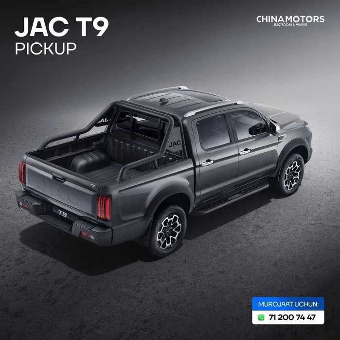 JAC T9 Picap Sotuvda tayyor