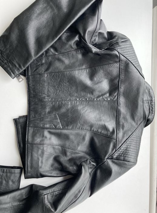 Кожено късо яке размер S