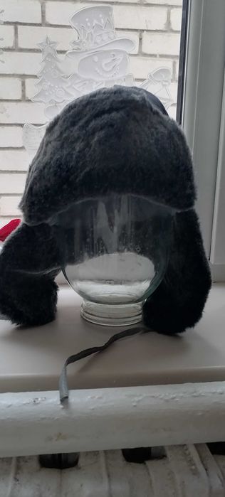 Шапка новая ушанка на 7-9лет