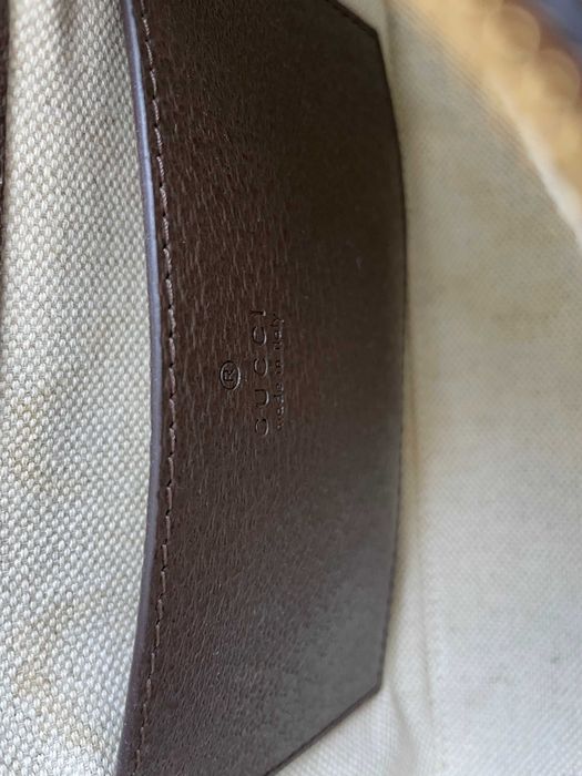 Гучи Бежова Canvas Чанта Ophidia За Рамо Оригинална Кожа Синджир Gucci