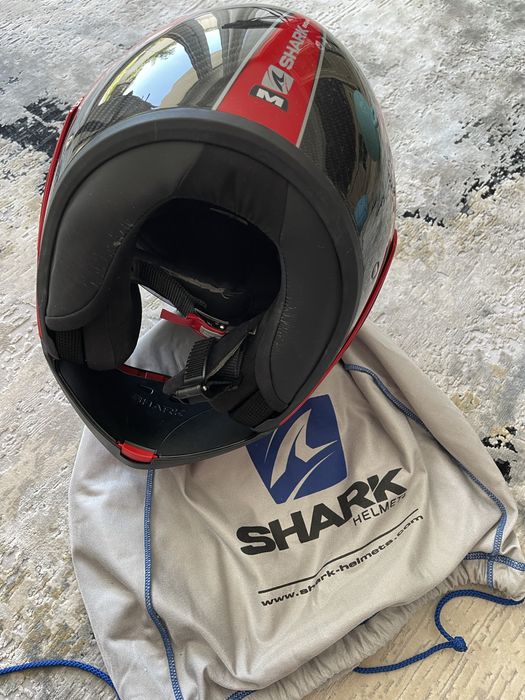 Casca moto Shark modulara fibra carbon noua