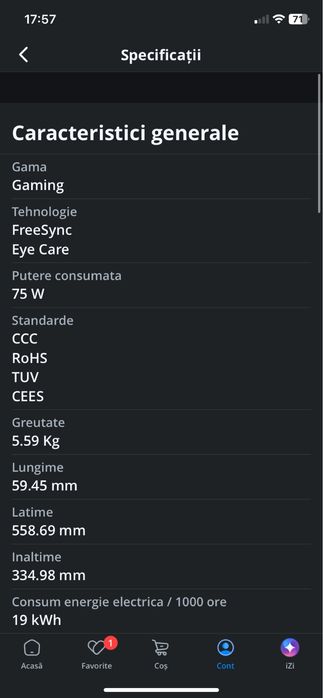 Vand monitor gaming Lenovo 1920x1080 full hd 0,1 ms Ips