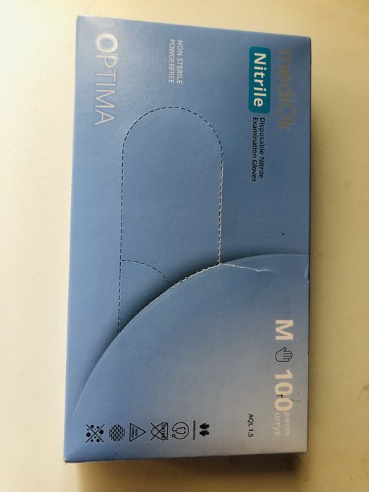 Перчатки медицинские размер м