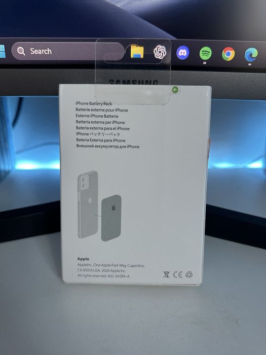 Battery Pack Apple MagSafe Sigilat | Încărcare Wireless iPhone
