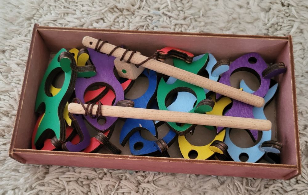 Рыбалка деревянная