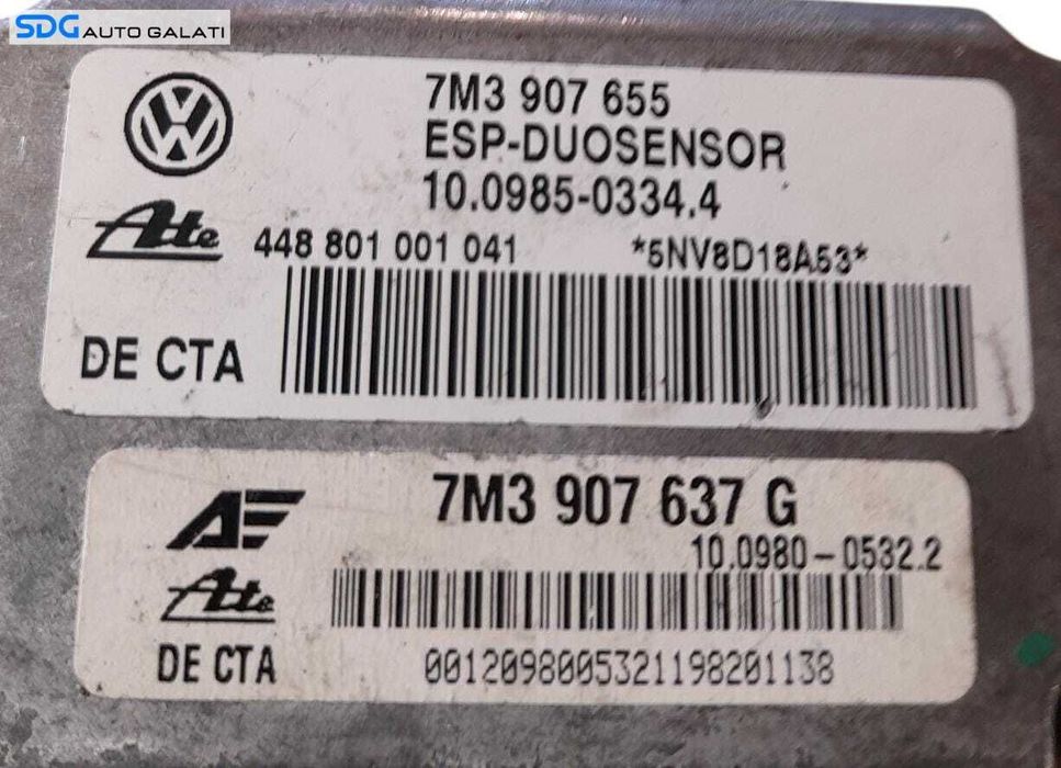 Unitate Modul Calculator ESP Seat Alhambra 1996 - 2010 Cod 7M3907655 7M3907637G [N1320]