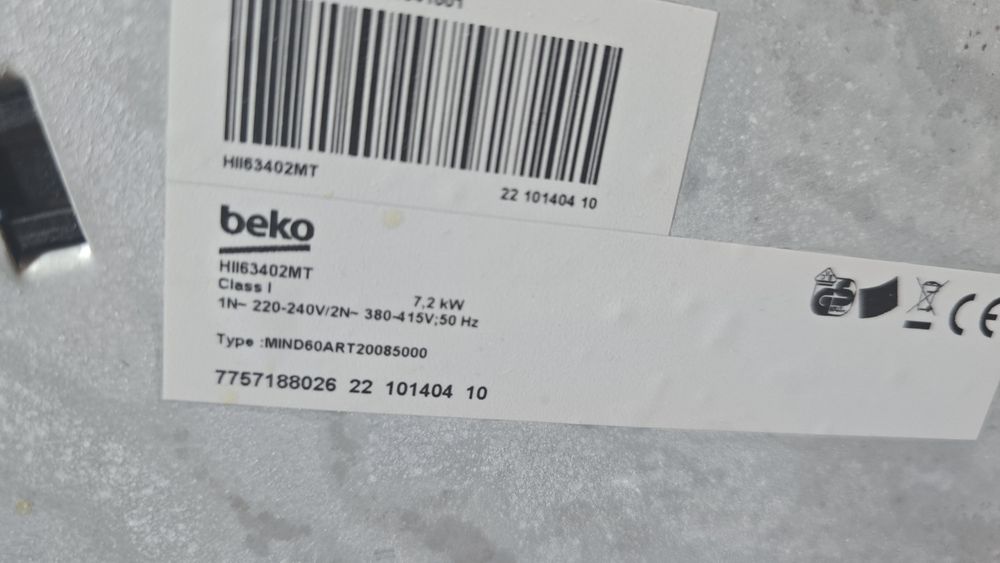 Plita inducție beko noua