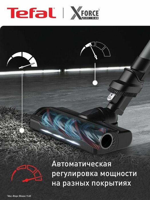 Пылесос вертикальный беспроводной Tefal X-Force Flex 9.60 Allergy TY20