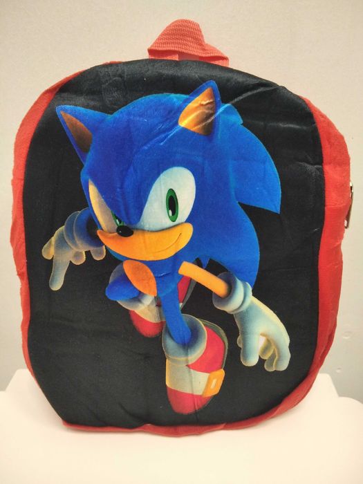 Плюшена раница Соник