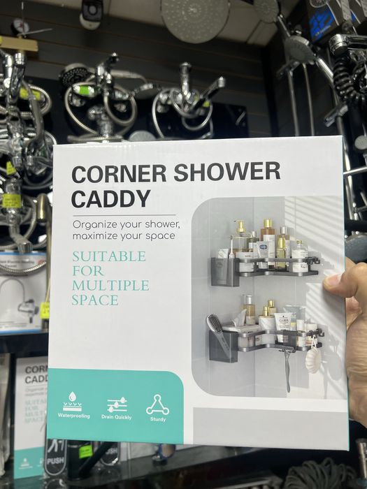 Настенная полка для ванной и кухни, 5 в 1