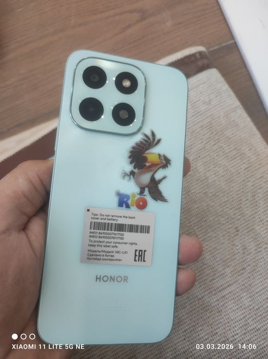 Обмен HONOR X6c как новый 3 ой болды каробка док жоқ тек зарядчик бар