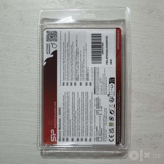 DDR5 2x16 32GB 6000 MHz White RGB