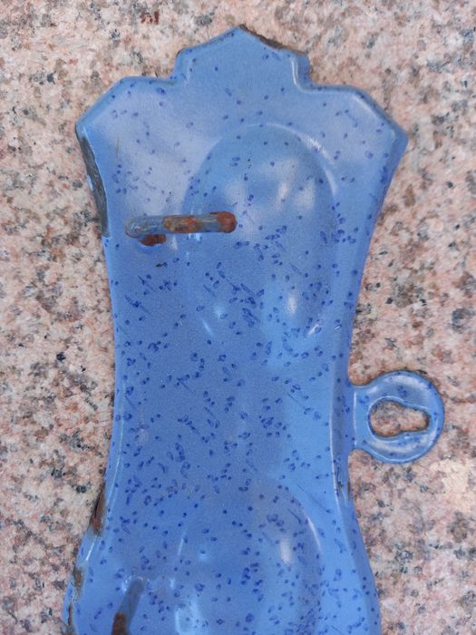 Соц. емайлирана ретро закачалка за кърпи,