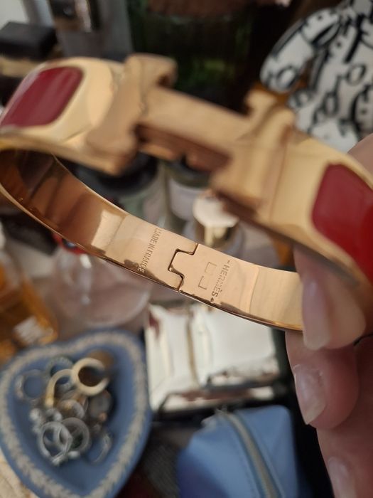 Гривна Hermes  .златист нюанс
