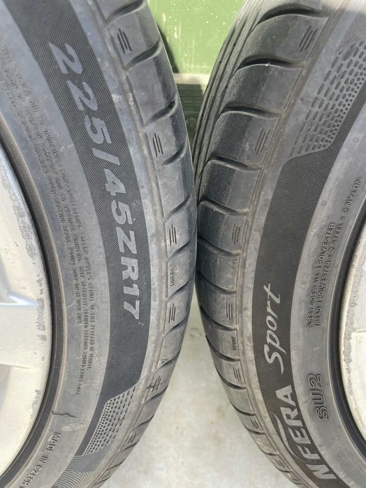 Jante cu Pneuri de vară BMW Seria 3 225/45/ZR17 Set complet vară