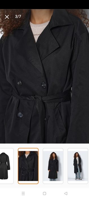 Trench dama nou, mărime xs/s, Noisy May