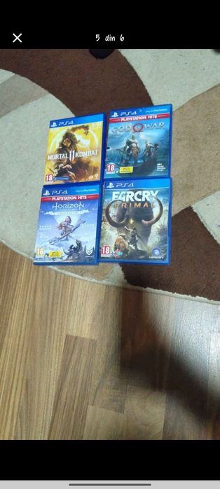 Vând PlayStation 4 și volan PlayStation + jocuri incluse