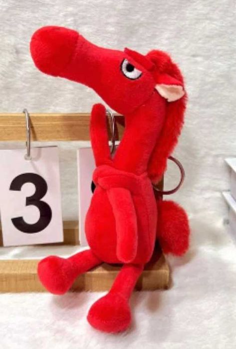 Плюшевая Лошадь конь символ 2026 года 15 см, яндекс доставка