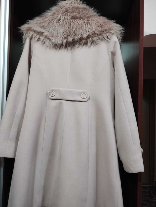 Palton  roz/capucino