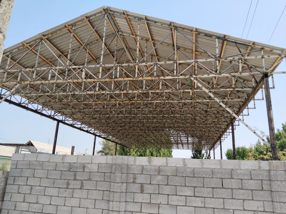 Барча махсулот узимиздан том навес парниклар курамиз