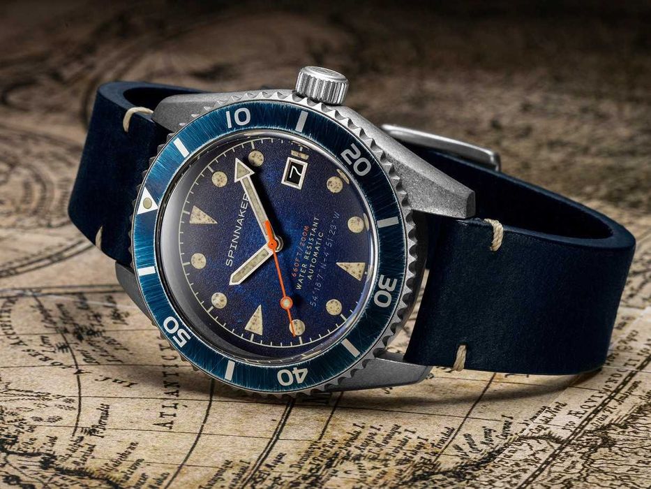 Spinnaker Wreck Oxidized Blue Automatic NH35, Saphhire