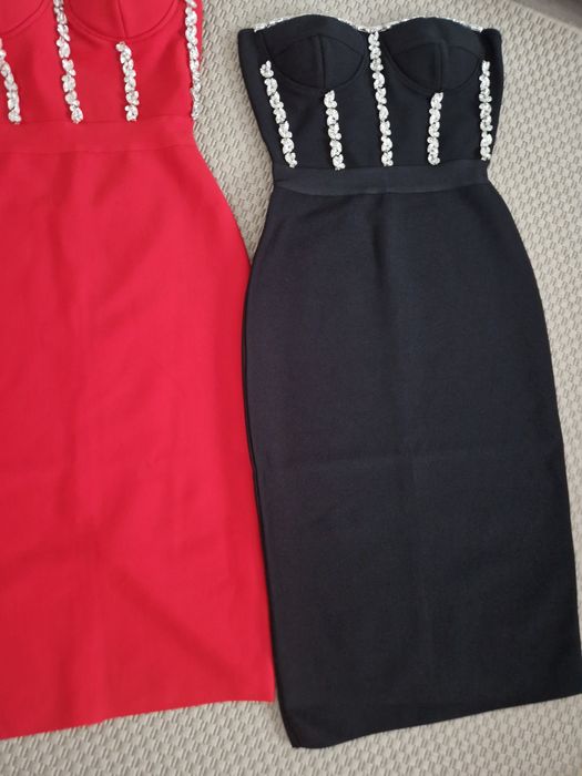 Vand rochie eleganta de ocazie de nunta bandage midi L