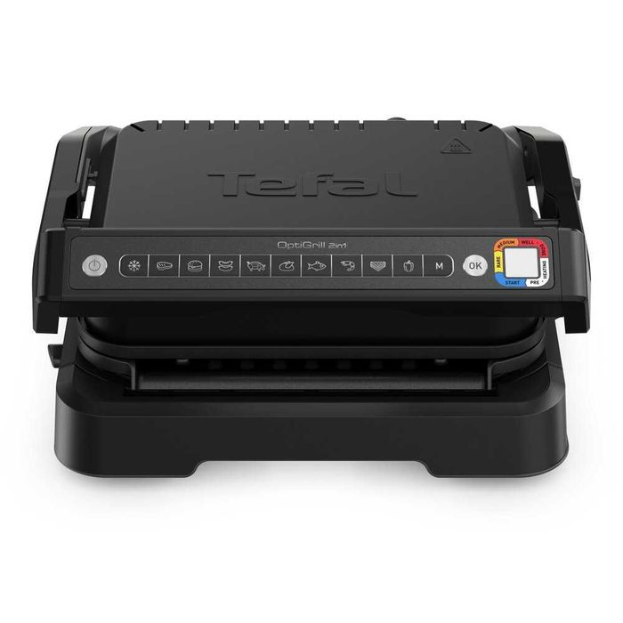 Грил Tefal OptiGrill 2в1 GC7728, 2100 W, Черен