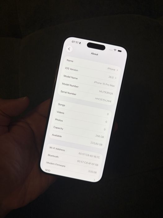 IPHONE 15 PRO MAX 256 GB - Natural Titanium - FULL BOX  - Stare Impecabila !