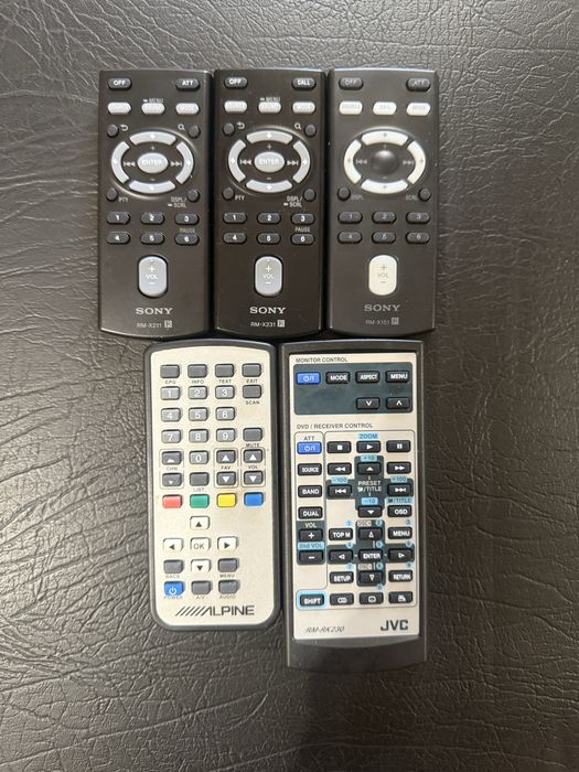 Дистанционни кар аудио SONY,JVC 20лв