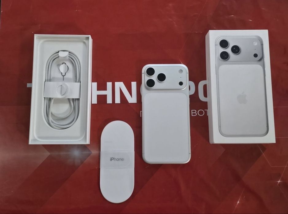 КАТО НОВ 512GB iPhone 17 Pro Max Технополис Гаранция 2027 Silver