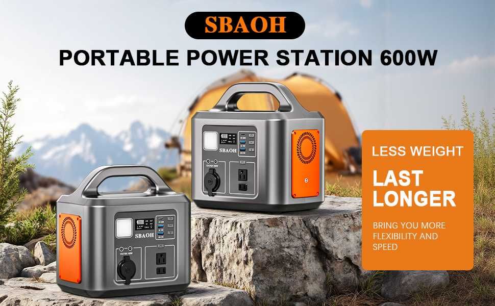 Преносима зарядна станция SBAOH 600W / 538.7Wh – Соларен Генератор
